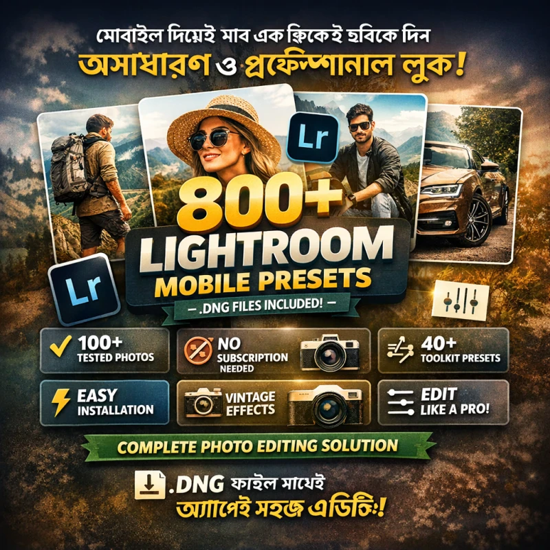 1000+ Lightroom Mobile Presets Pack