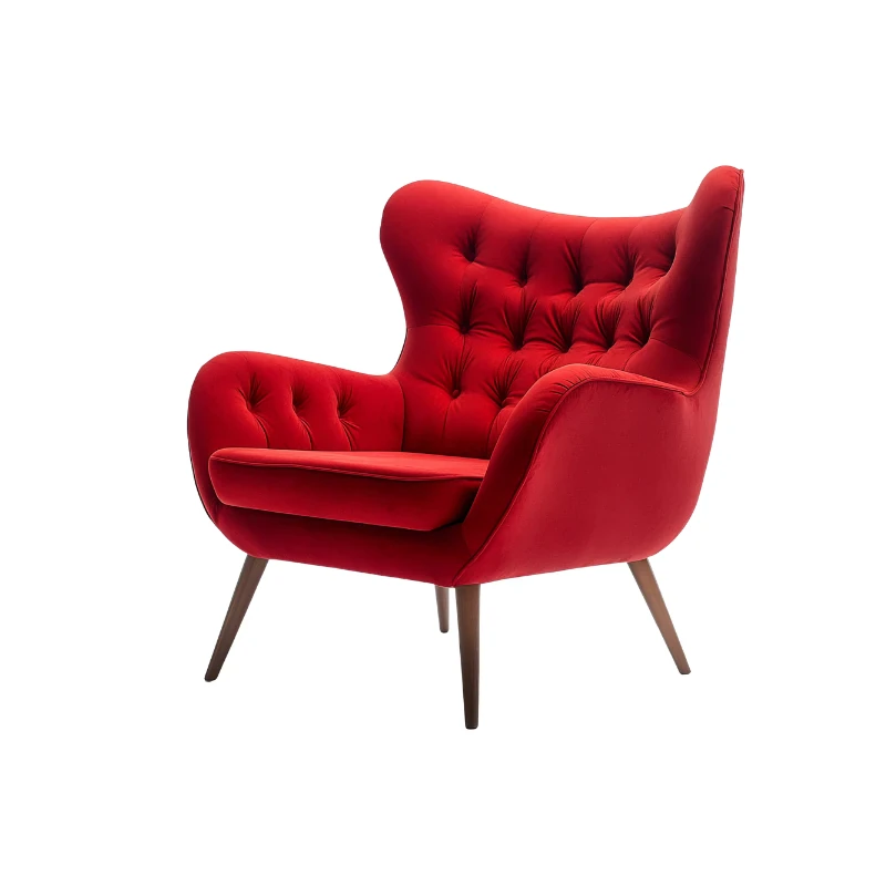 Premium redwine chair with wooden frame