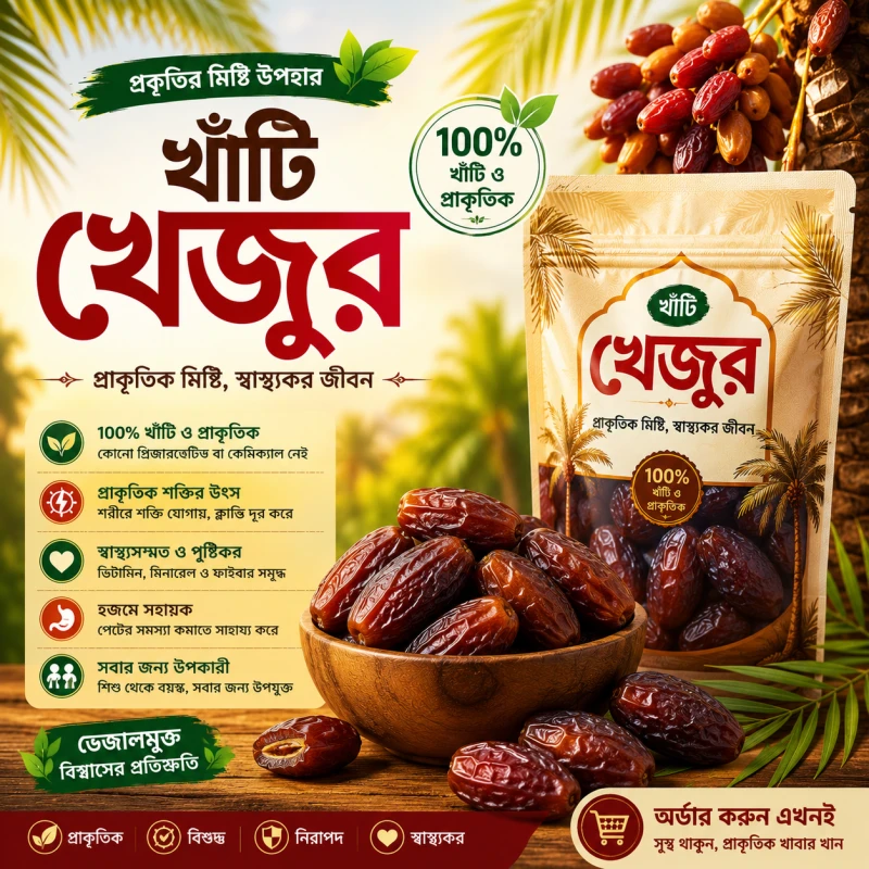 প্রিমিয়াম খেজুর 1KG | প্রকৃতির মিষ্টি উপহার