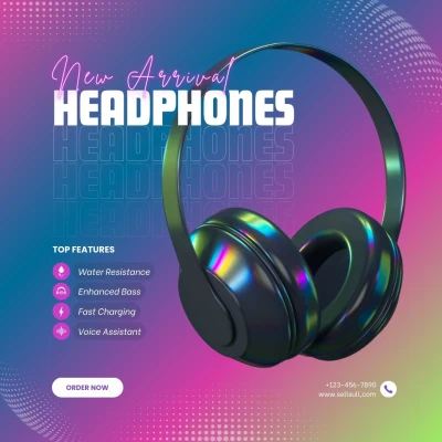Over-Ear Wireless Headphones – Premium Sound & Comfort