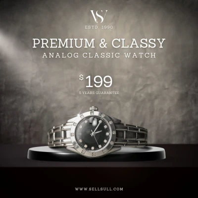 Stainless Steel Chronograph Men’s Watch