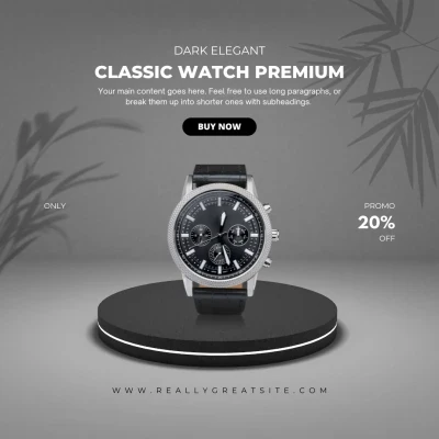 Sporty Casual Men’s Watch