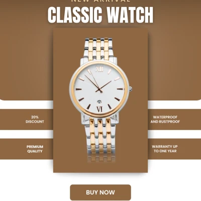 Rose Gold Stainless Steel Women’s Watch