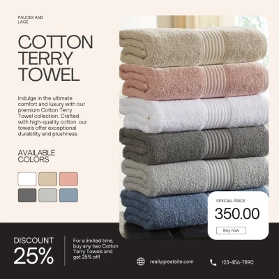 Soft Cotton Bath Towel