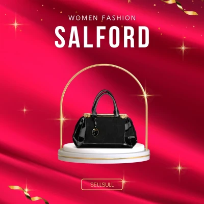 Luxurious Black glossy Side Bag