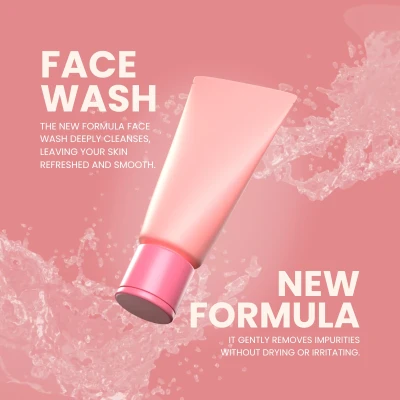 Womens oil face facewash