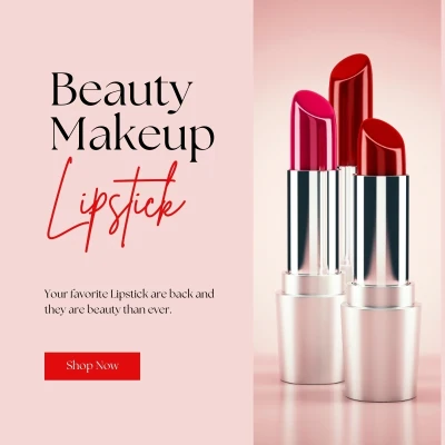 Women wildsten red lipstick